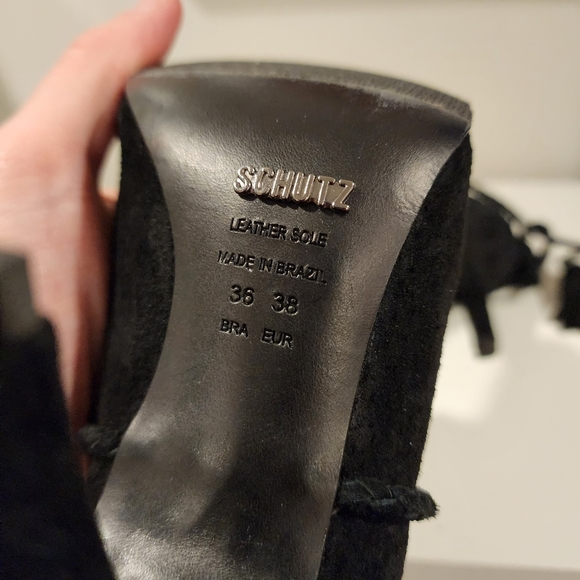 Schutz Fadhila Tassel Heeled Boots - Picture 7 of 7